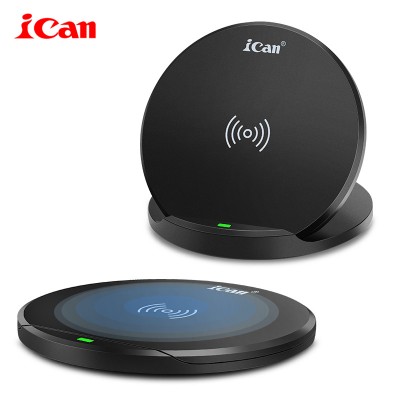 2020 Best selling 10W Qi Wireless Charger Pad with Light Logo Custom Logo Fast Charging Wireless Charger